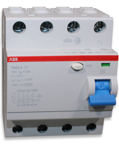 Residual current device F204 4-pole 40/0.3 type A